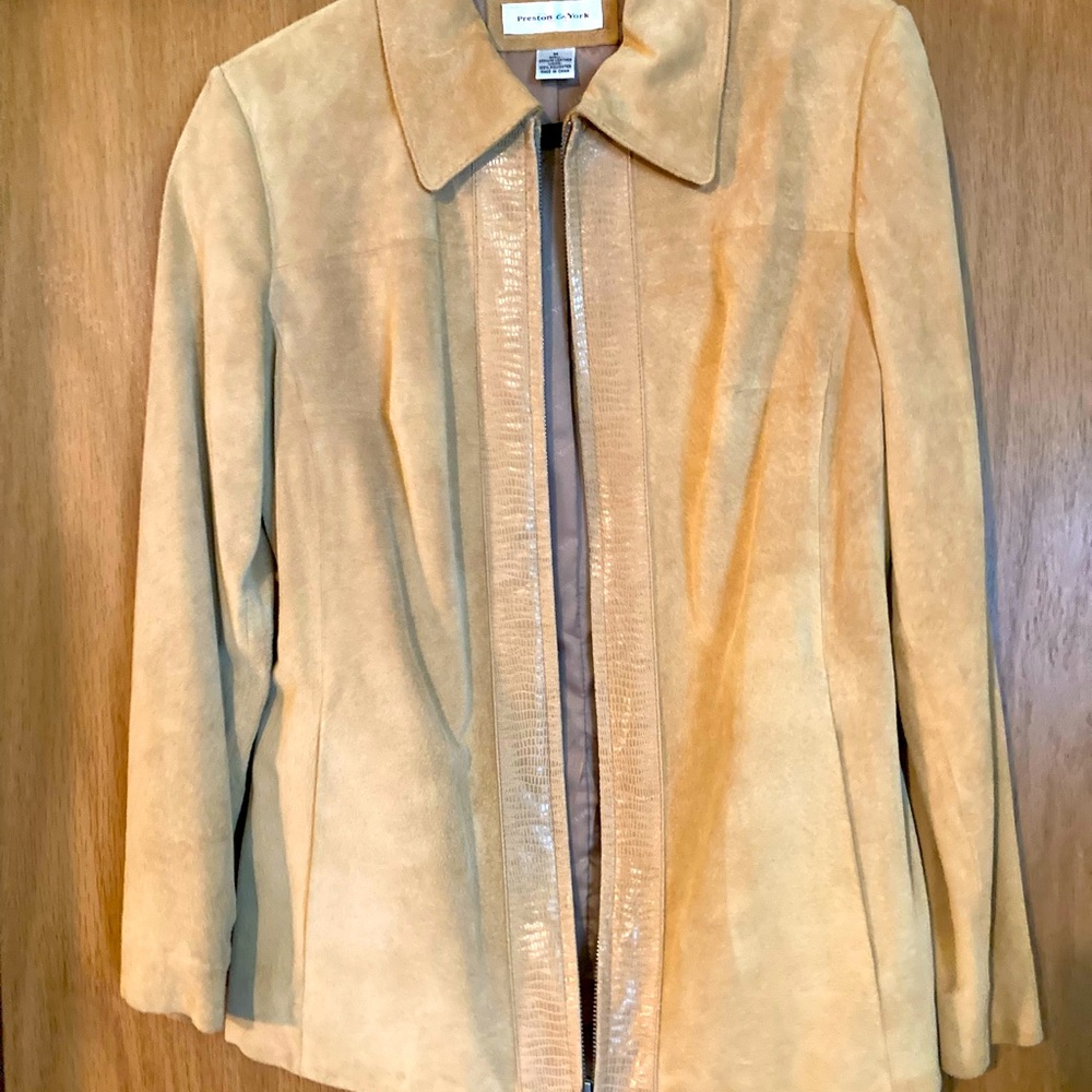 Womens suede leather jacket